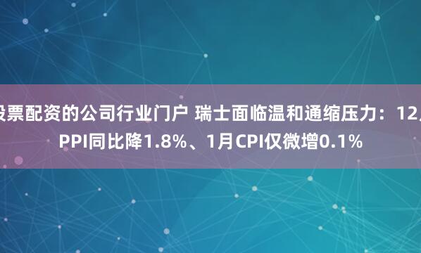 股票配资的公司行业门户 瑞士面临温和通缩压力：12月PPI同比降1.8%、1月CPI仅微增0.1%